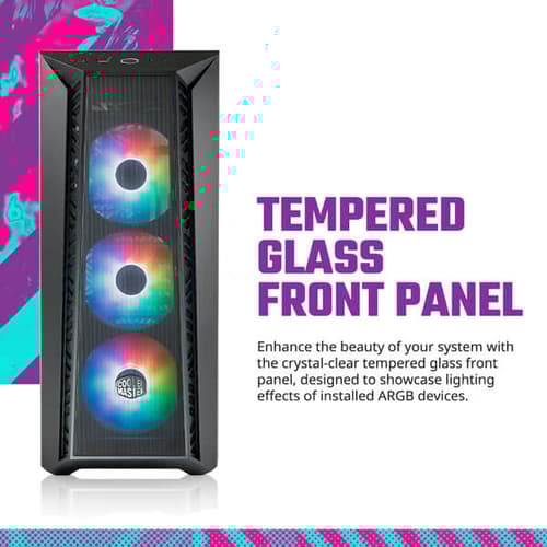 Cooler Master MasterBox MB520 Mesh ARGB ATX Mid Tower Case